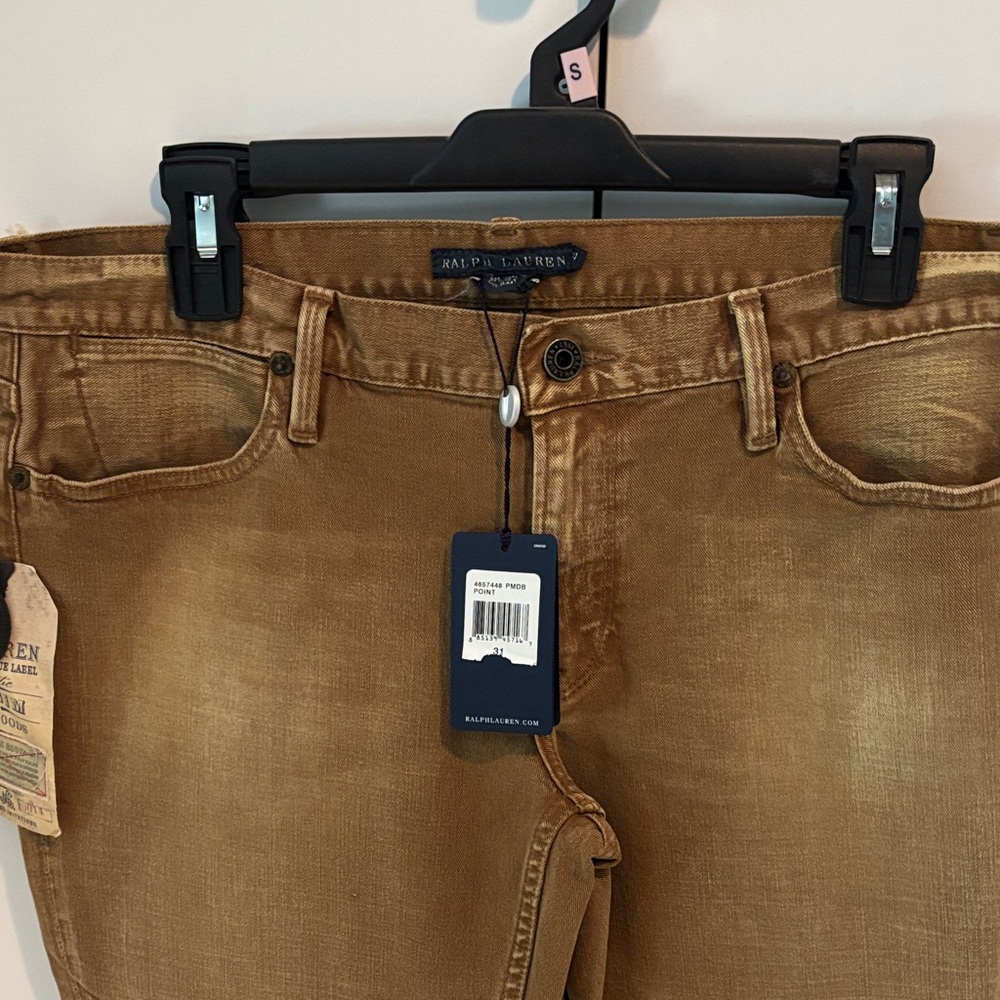 Ralph Lauren Blue Label Tan Straight Leg Jeans - Picture 7 of 13